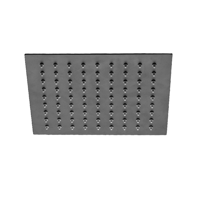 200*200/250*250/300*300 Black Square Rainfall Overhead Shower Head